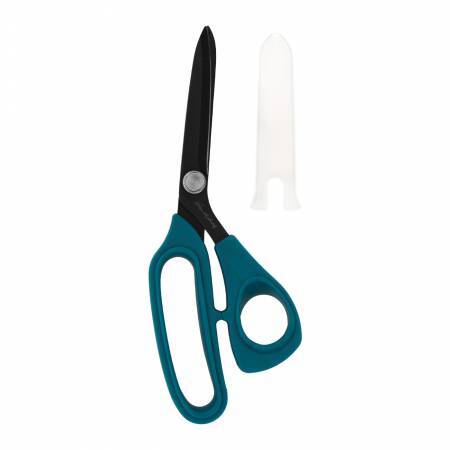Dark Teal 8-1/2in Bent Handle Micro-Serrated Non-Slip Blade