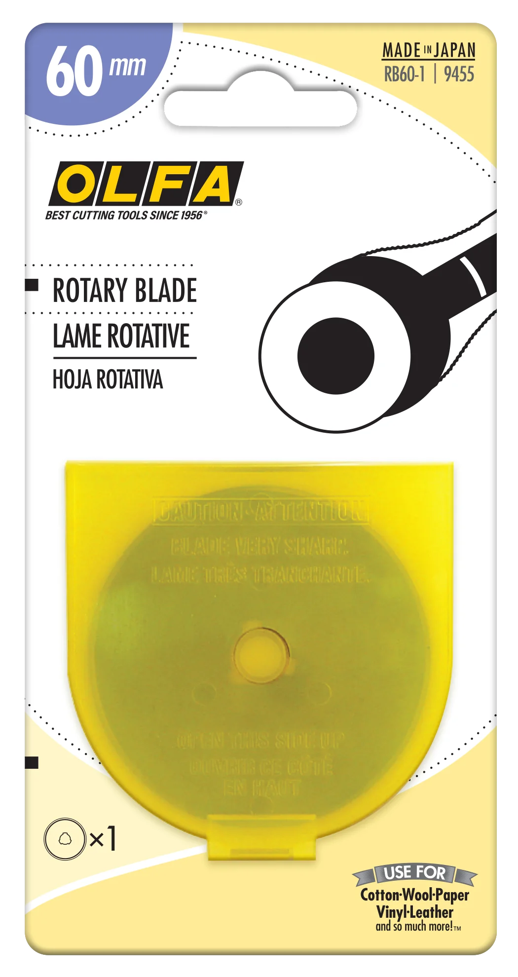 60mm Tungsten Steel Rotary Blade 1pk