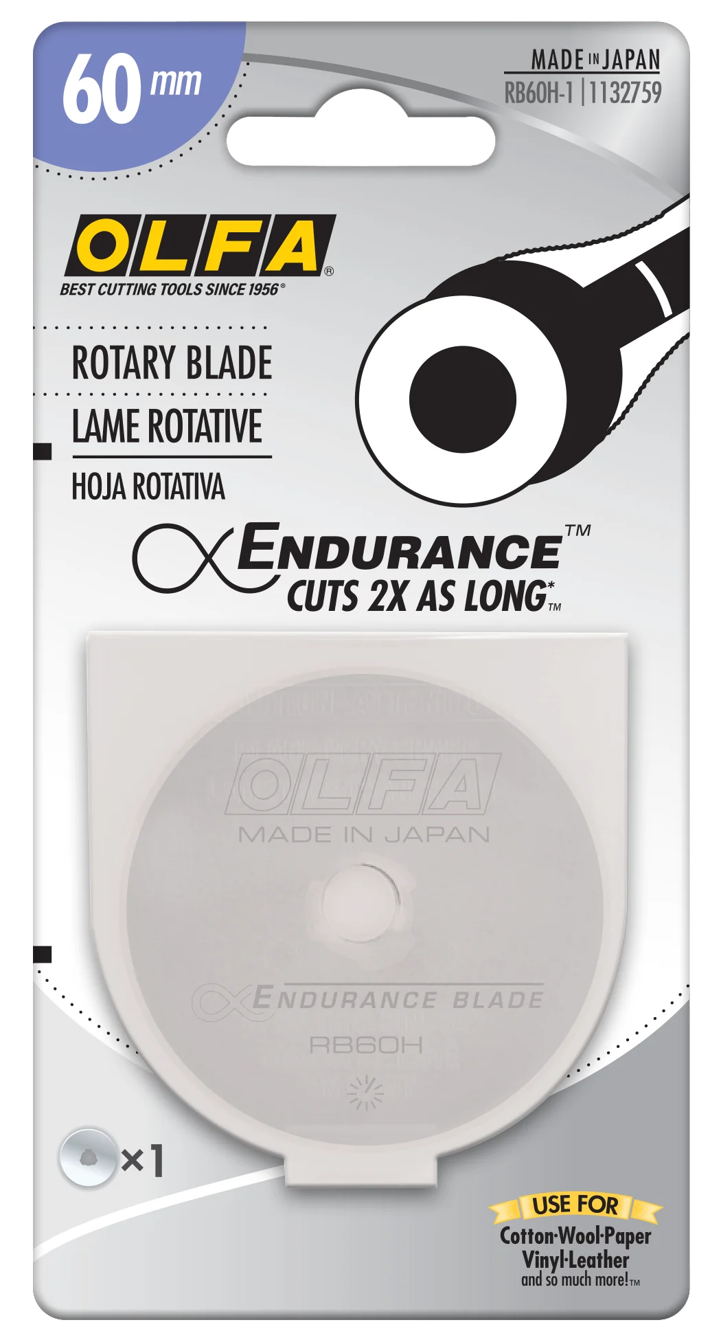 60mm Endurance Rotary Blade 1pk