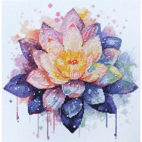 Shining Lotus Cross-stitch Kit - Abris Art