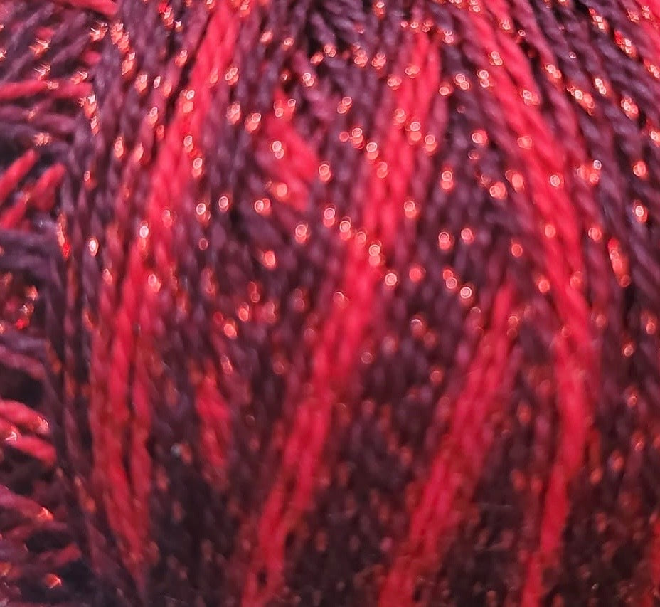 Sparkle Perle Cotton Sz8 #C709 Sparkly Garnet - Valdani Inc.