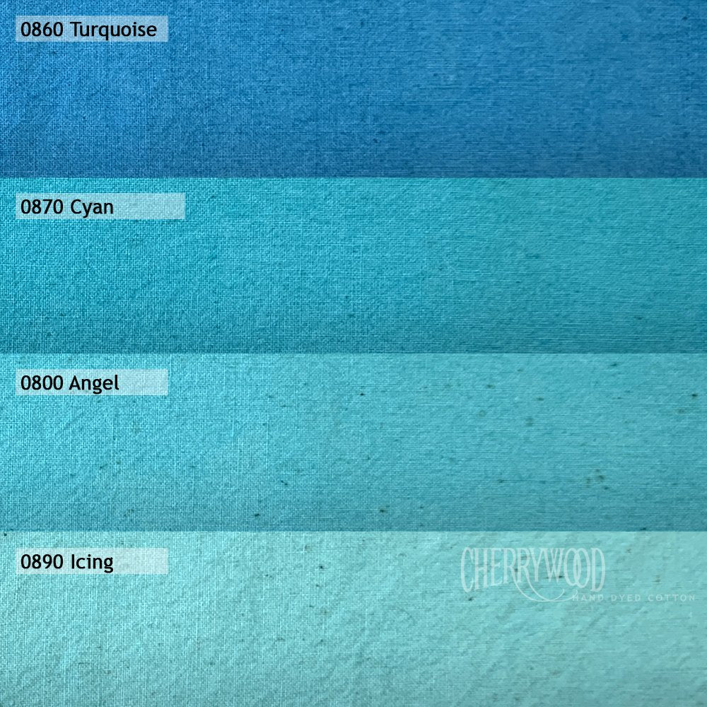 4 pc Turquoise Medley Bundle - Cherrywood Fabrics