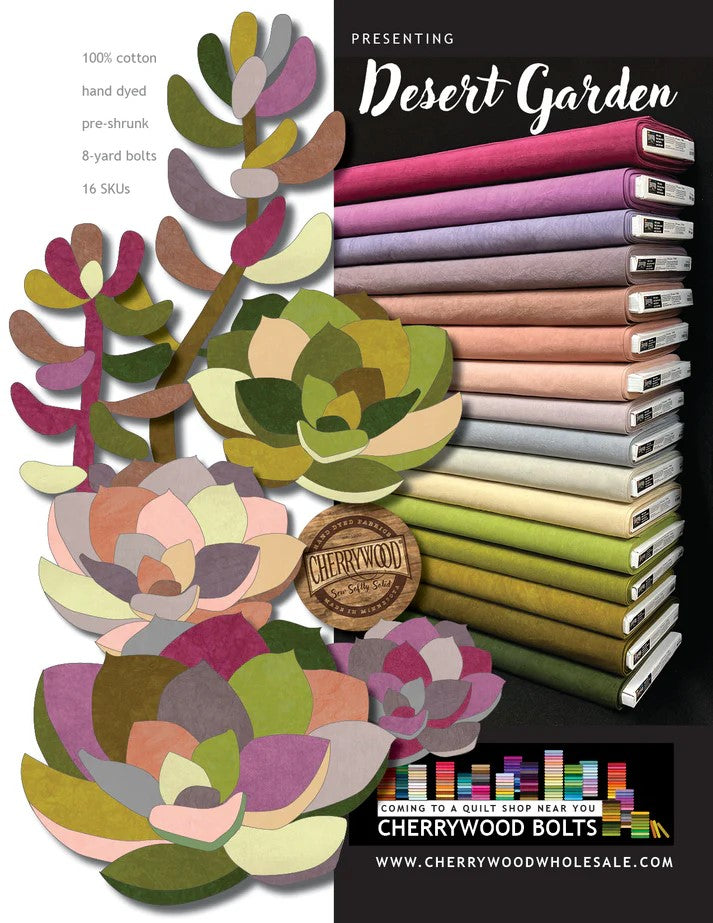 Desert Garden Collection 2025 - Cherrywood Hand Dyed Fabric