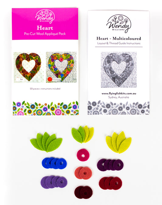 Wendy Williams Pre-Cut Wool Kit - Heart
