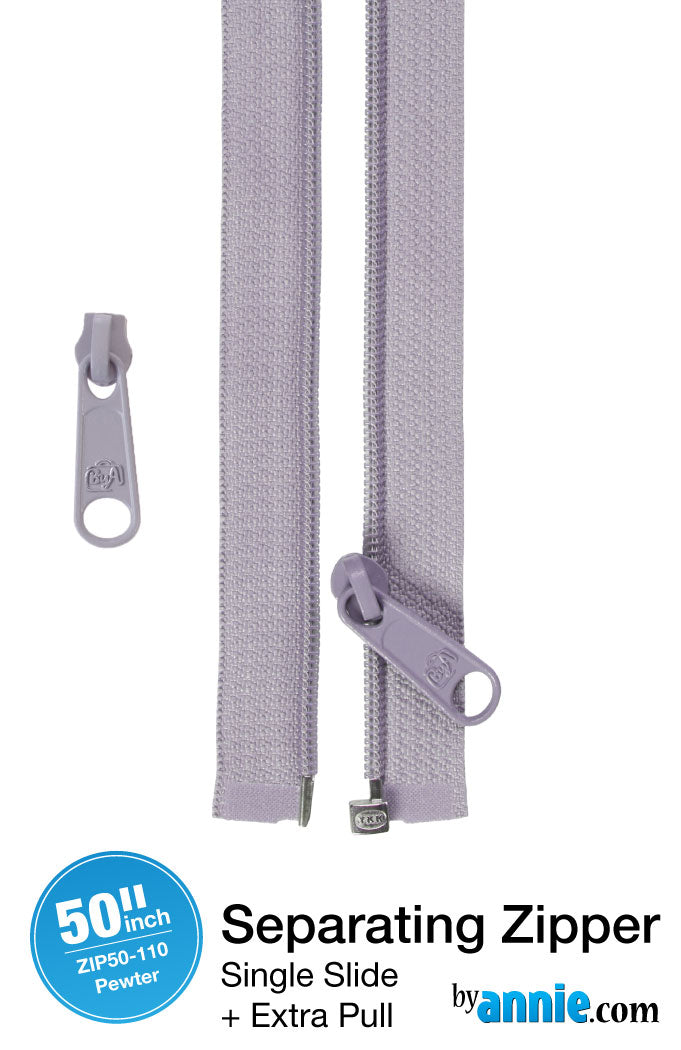 50" Separating Zipper and Extra Slide