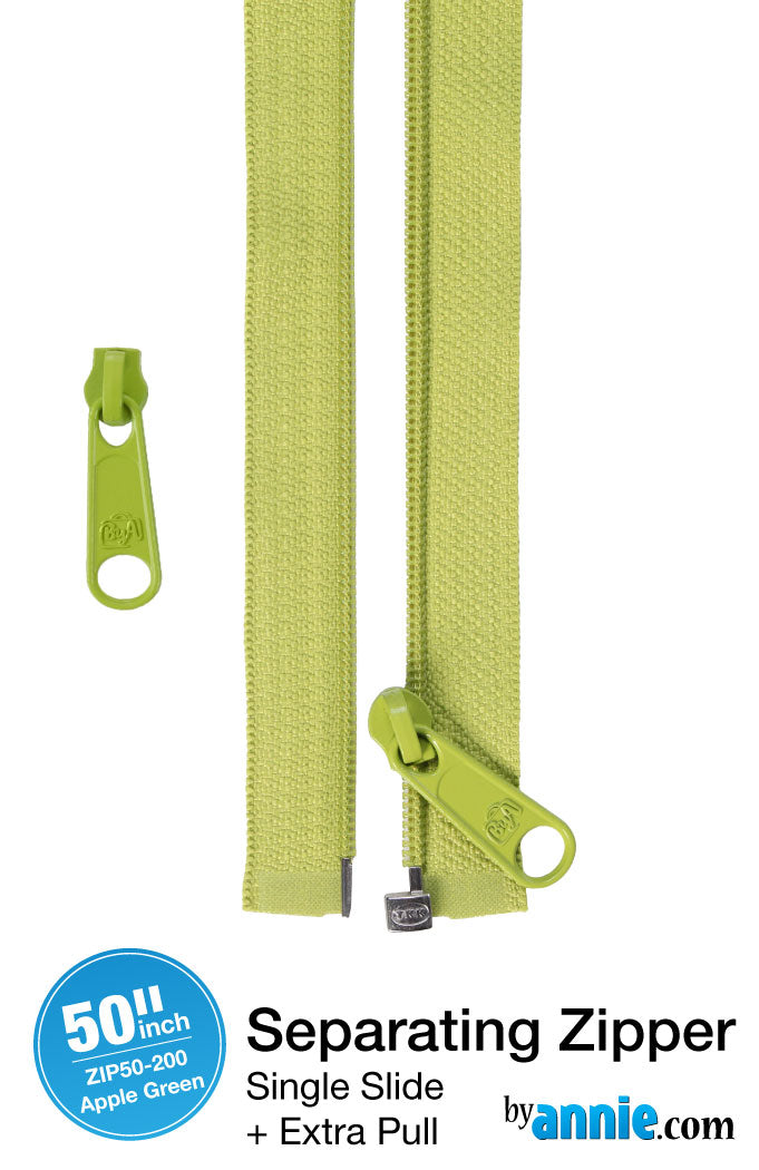 50" Separating Zipper and Extra Slide