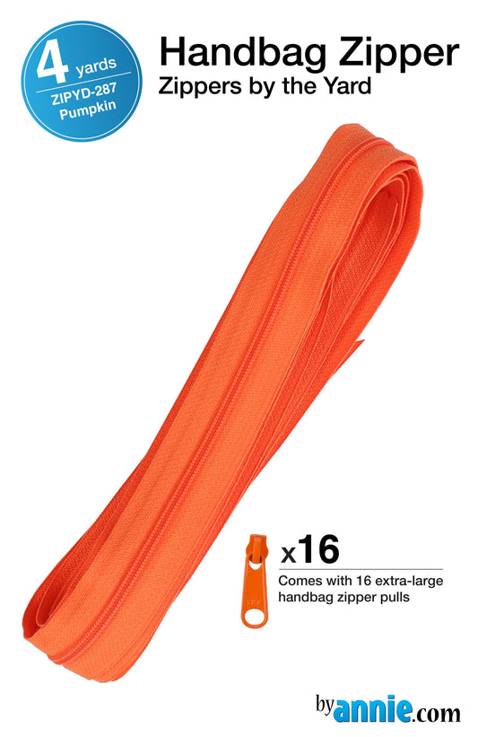 Zippers by the Yard - 4 yds - Pumpkin