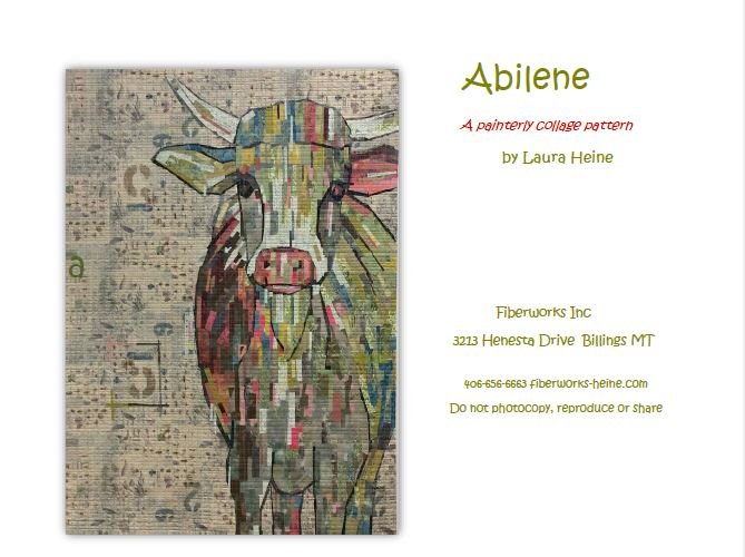 Abilene Cow Collage Pattern