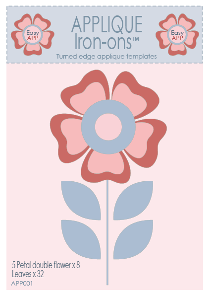 5 Petal Flower Easy APP Template Pack - Hugs 'n Kisses