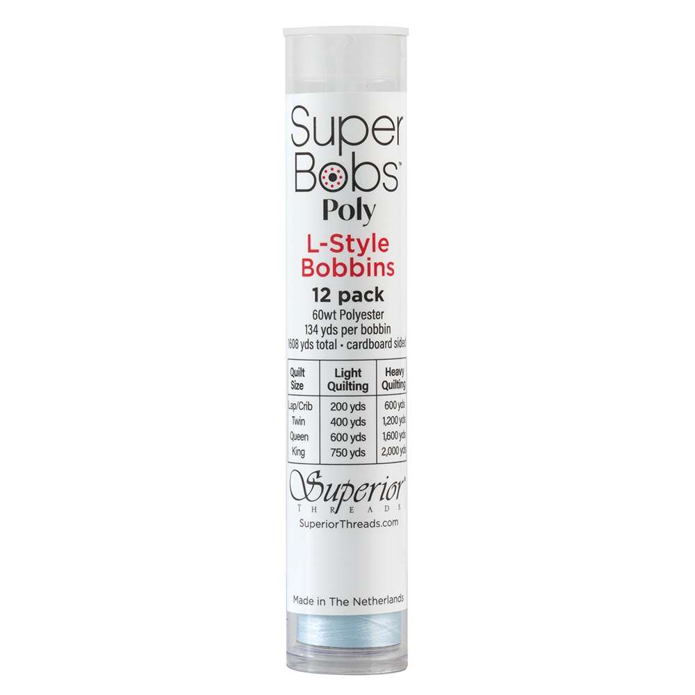 Super Bobs Poly 12 pk L-Style #634 Baby Blue