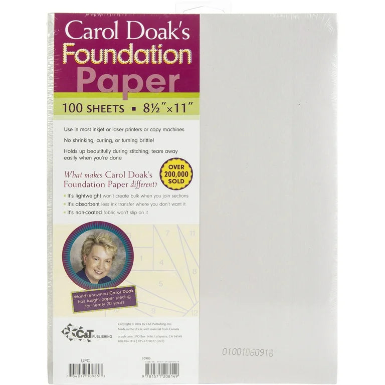 Carol Doak's Foundation Paper - 100 Sheeets