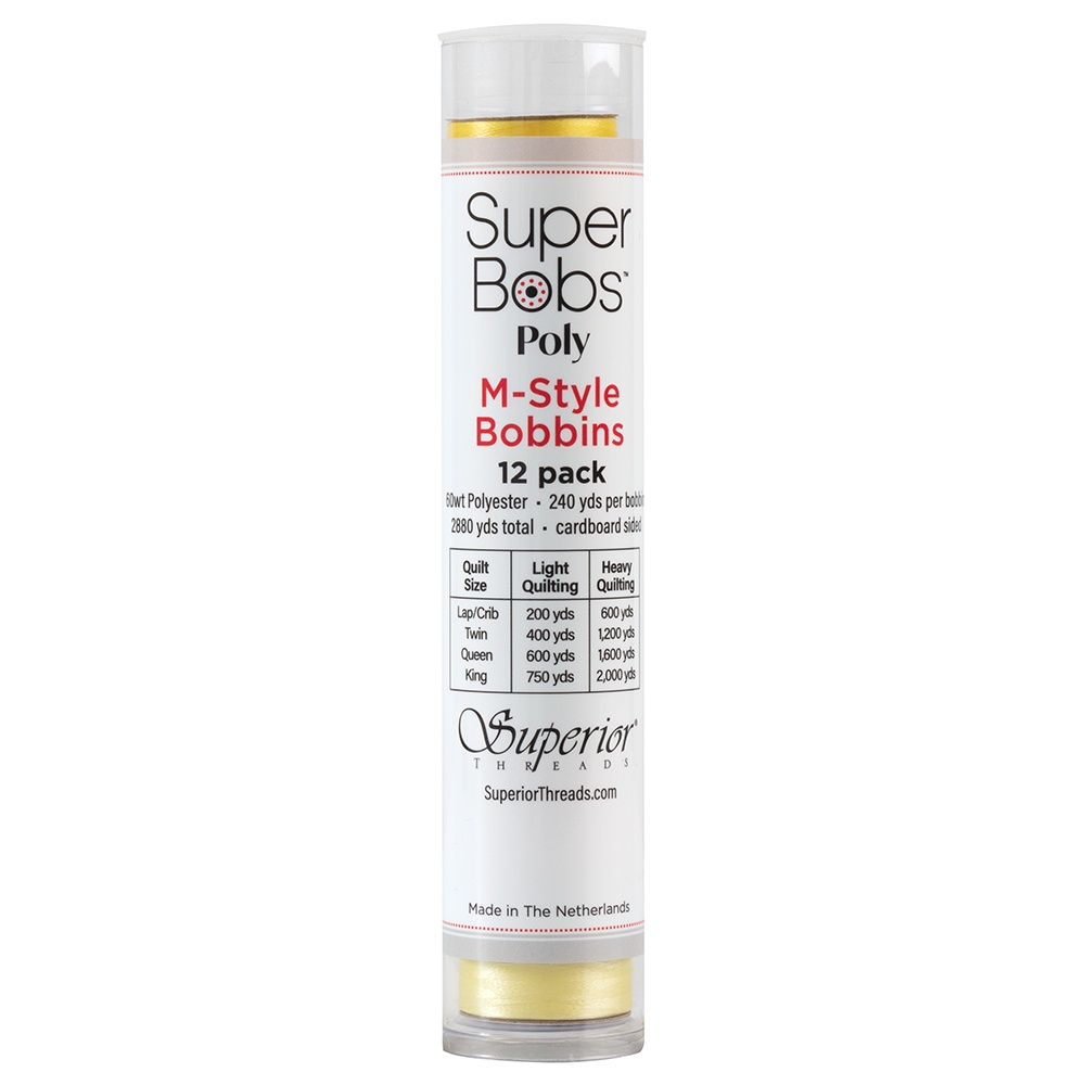 Super Bobs Multicolor Poly 12 pk M-Style Rainbow