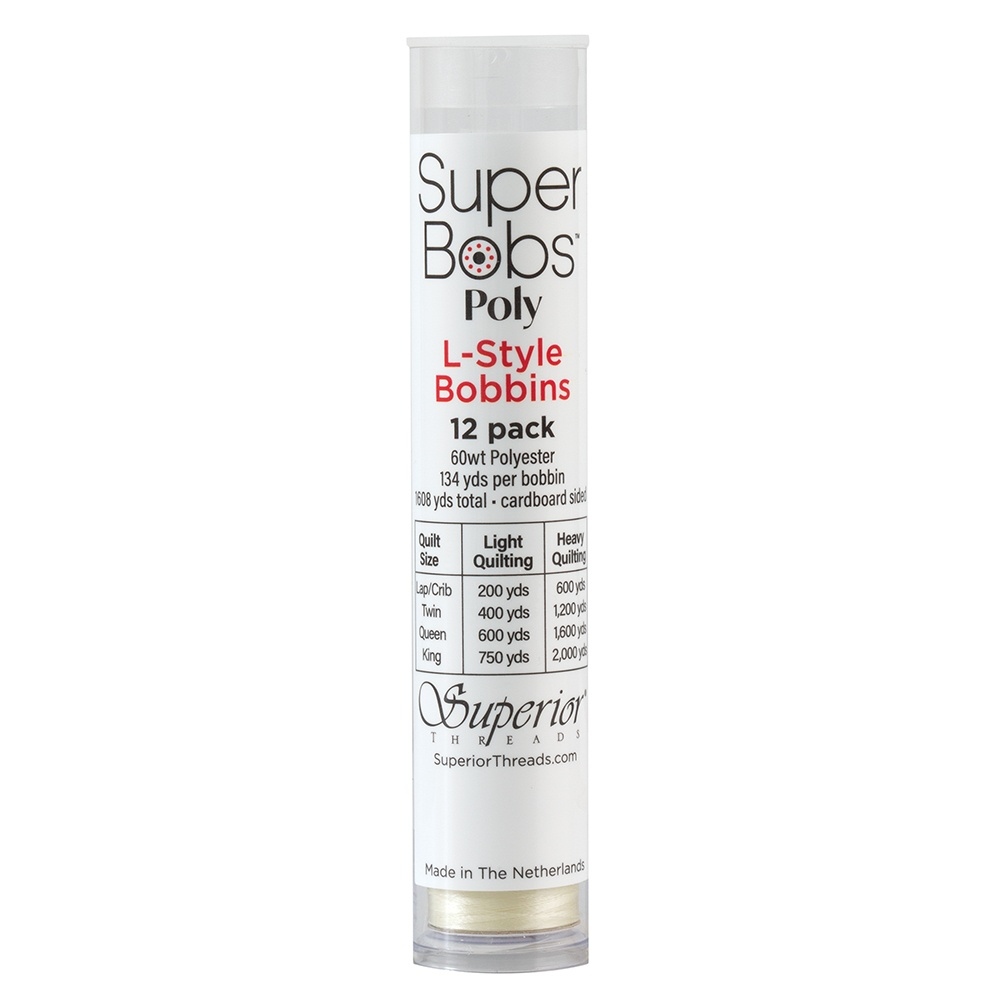 Super Bobs Poly 12 pk L-Style #651 Ivory