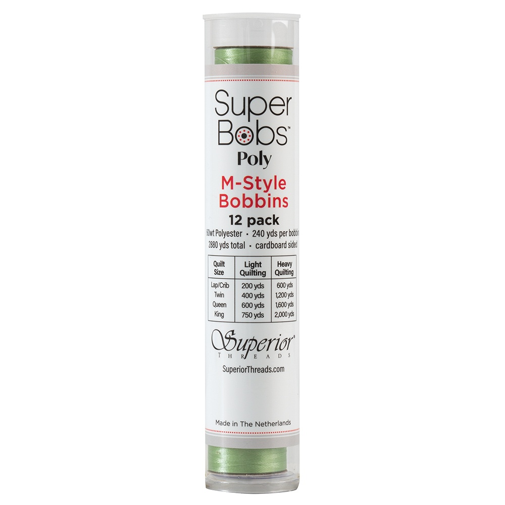 Super Bobs Poly 12 pk M-Style #614 Light Green