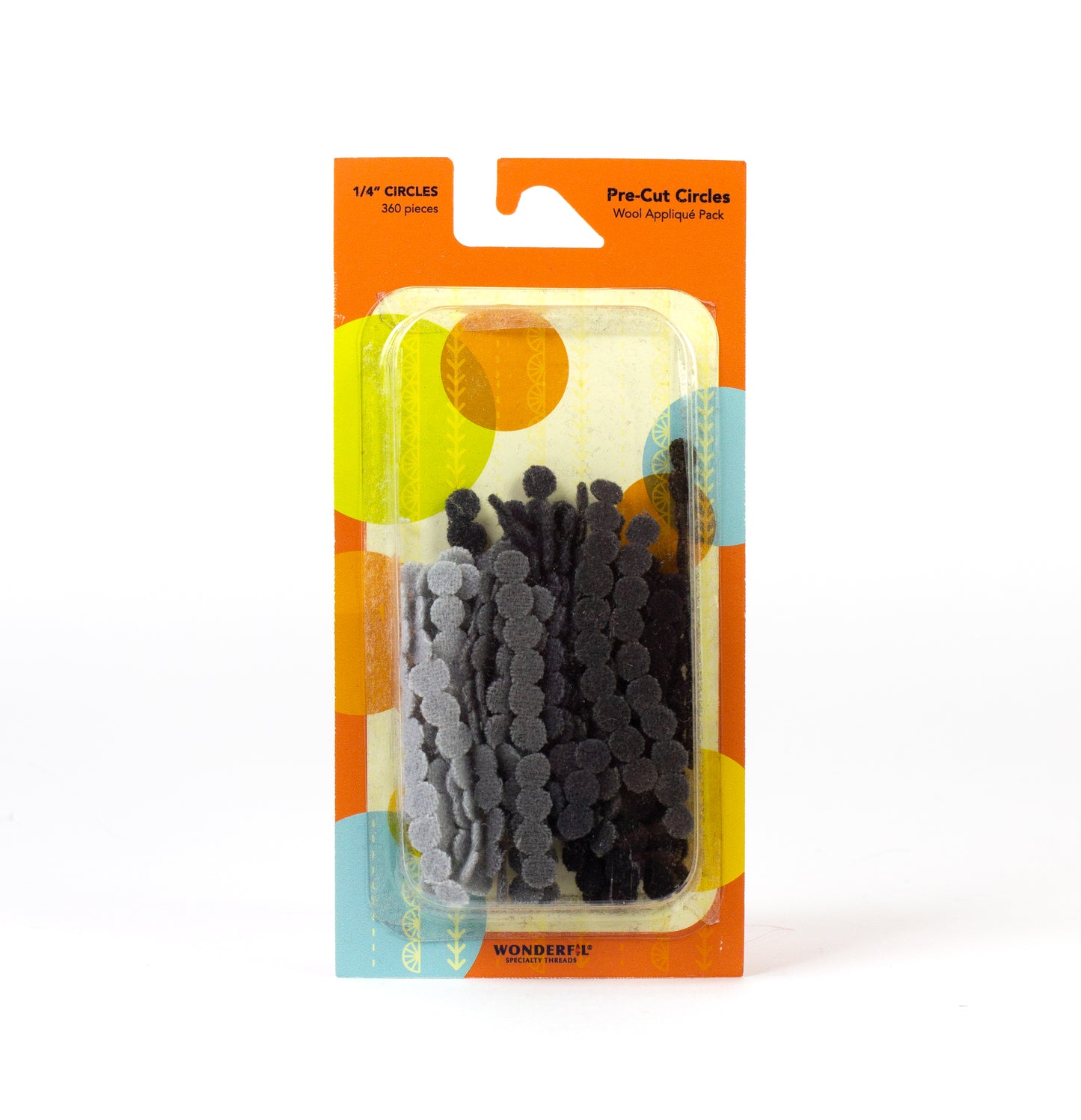 Pre-Cut Wool Circle Appliqué Pack - 1/4"