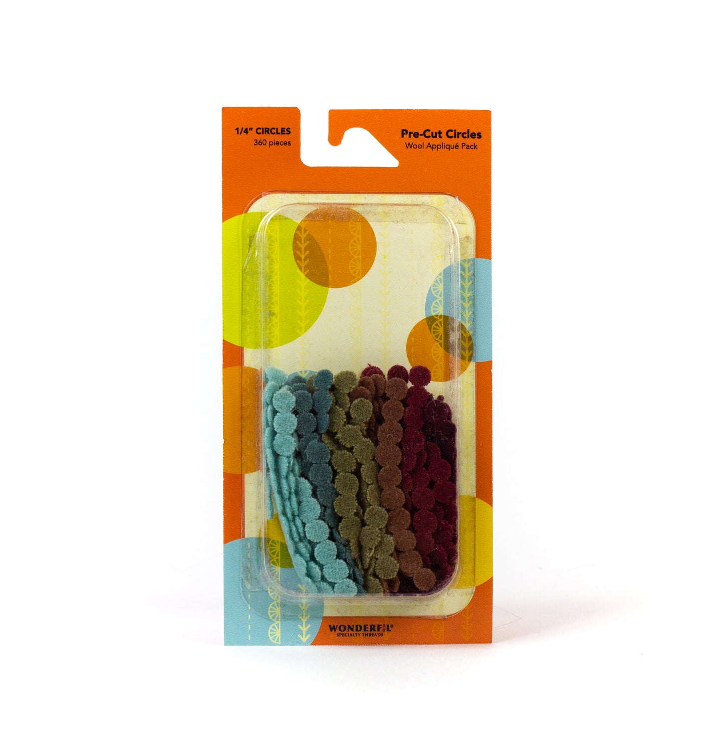 Pre-Cut Wool Circle Appliqué Pack - 1/4"