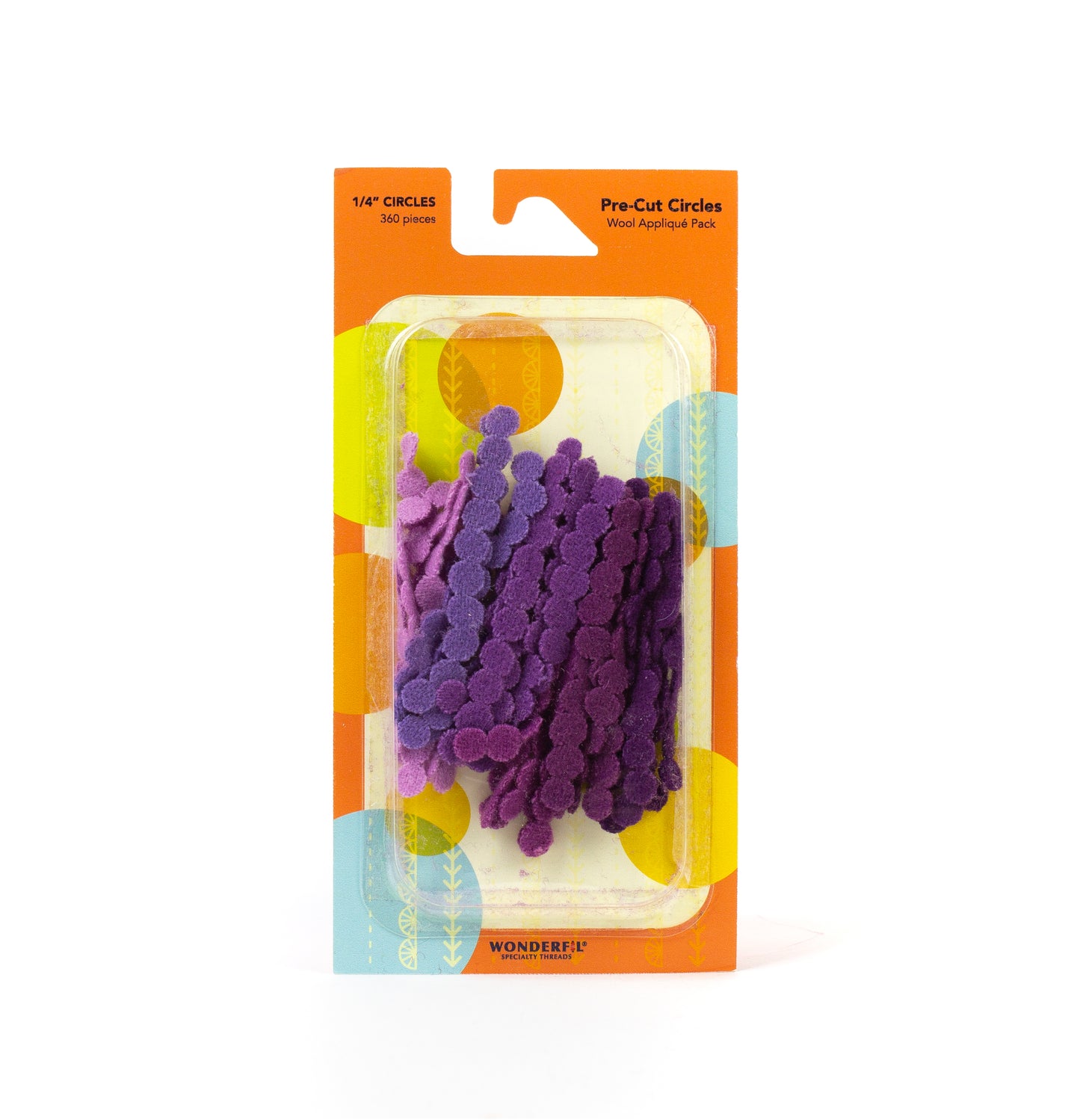 Pre-Cut Wool Circle Appliqué Pack - 1/4"