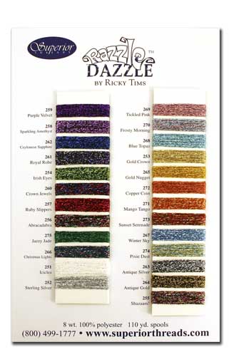 RAZZLE DAZZLE Color Card