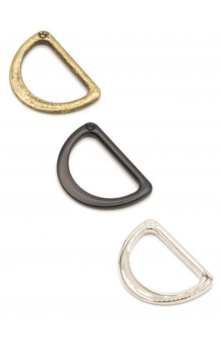 Black Metal - 1" D-Ring - Set of Two - ByAnnie