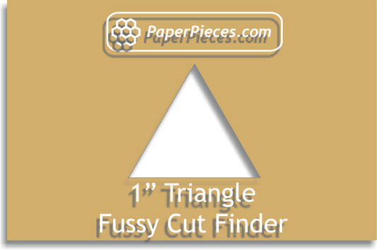 1" Equilateral Triangle - Fussy Cut Finder
