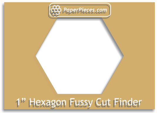 1" Hexagon - Fussy Cut Finder