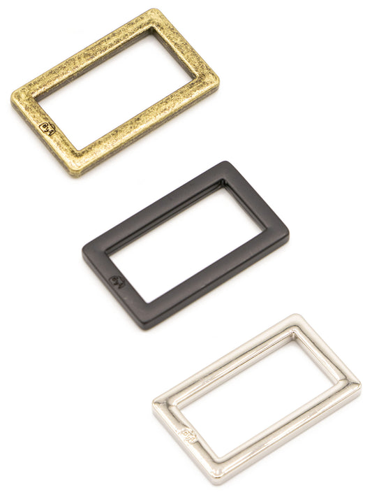 Antique Brass - 1" Rectangle Ring - Set of Two - ByAnnie