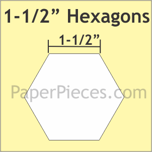 1-1/2" Hexagons - Small Pack