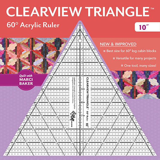 10" Clearview Triangle Ruler
