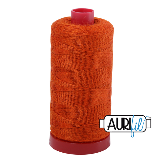 12 wt Lana Wool large spool - 8245 Dark Pumpkin