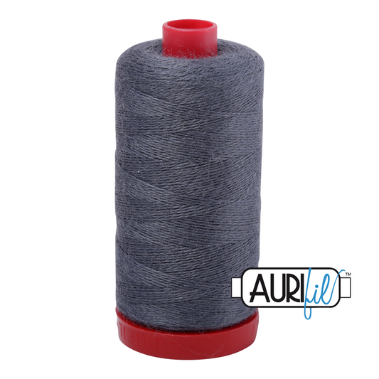 12 wt Lana Wool large spool - 8615 Graphite Blue