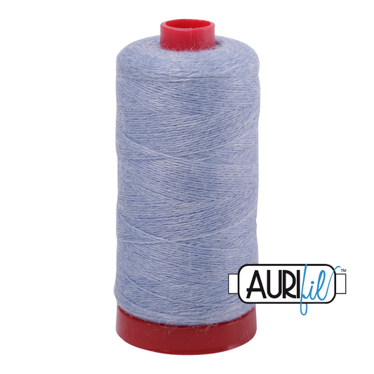 12 wt Lana Wool large spool - 8757 Light Blue Grey Melange