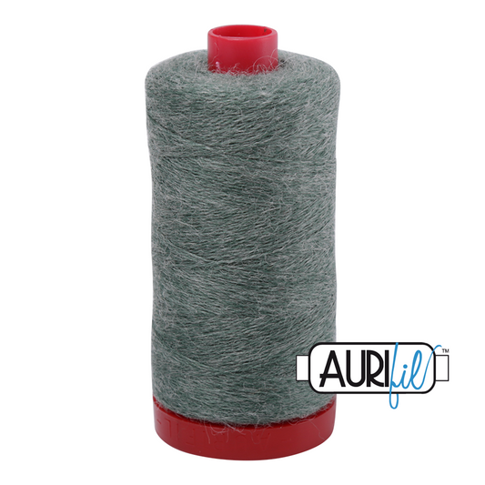 12 wt Lana Wool large spool - 8886 Sea Green Melange