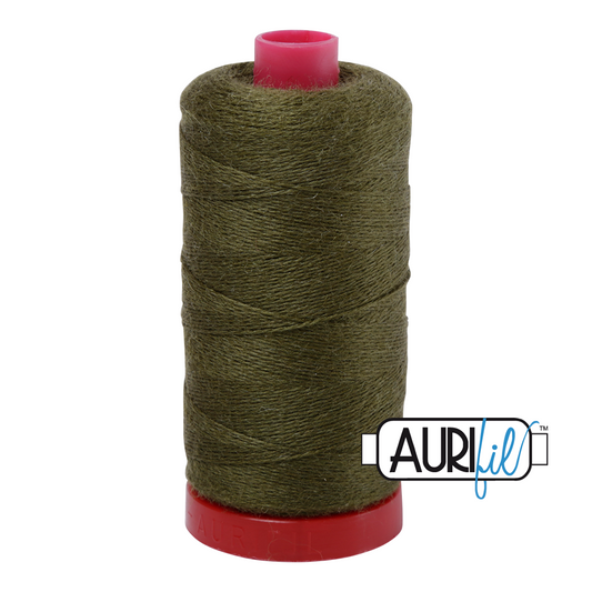 12 wt Lana Wool large spool - 8951 Moss