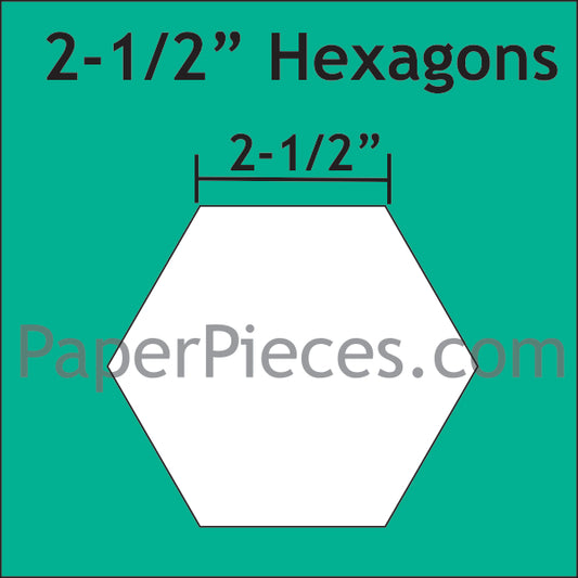 2 1/2" Hexagon - Small Pack