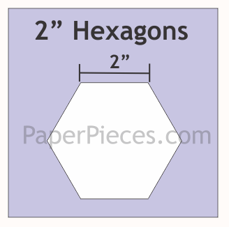 2" Hexagons - Bulk Pack - 300 Pieces