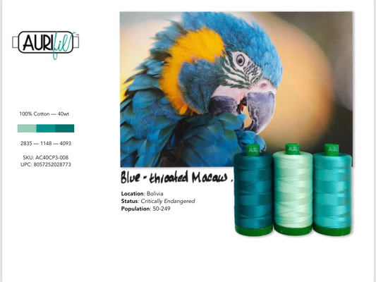 Blue-Throated Macaw Colour Builder