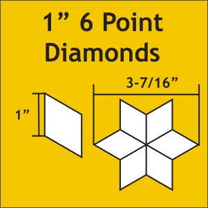 6 Point - 60 Degree Diamond 1" - Small Pack