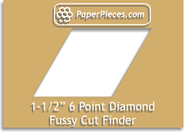6 Point Diamond 1 1/2" Fussy Cut Finder