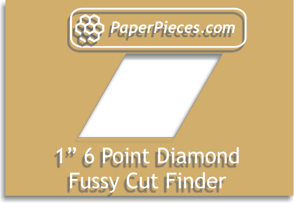 6 Point Diamond 1" Fussy Cut Finder
