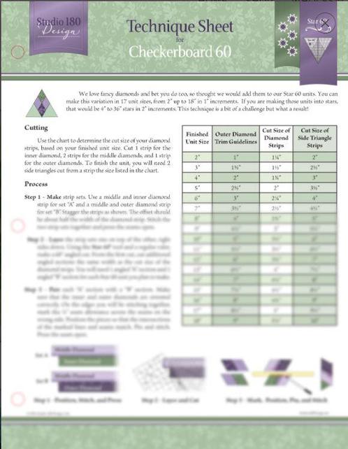 Checkerboard 60 Technique Sheet - Studio 180 Design