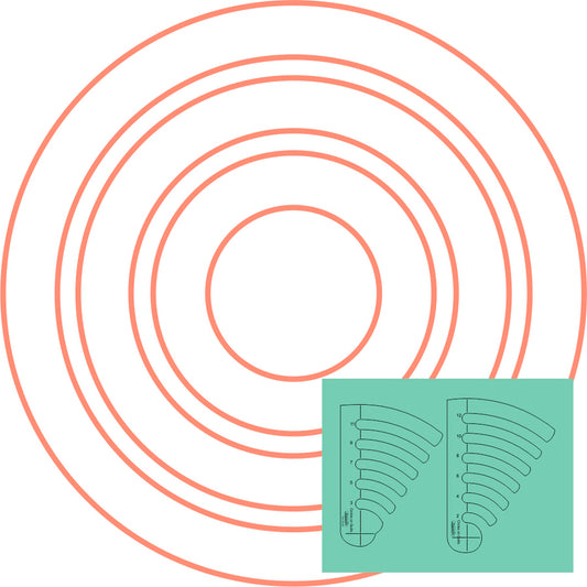Circles On Quilts Template Set 1 – (2″ – 12″)