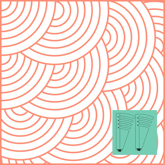 Circles on Quilts Template Set 4 - Low Shank