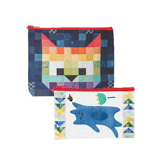 Eco Pouch - Patchwork Cats