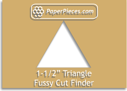 Equilateral Triangle 1 1/2" Fussy Cut Finder