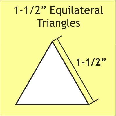 Equilateral Triangle 1 1/2" Paper Pieces - Small Pack