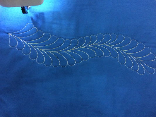 Feather Spine 12" Long Arm Template