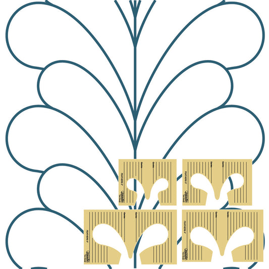 Feather Template Set - High Shank