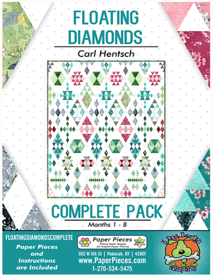 Floating Diamonds - Complete Paper Piece Pack & Pattern