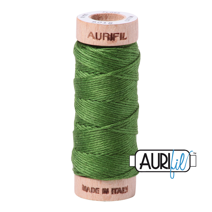 Floss Cotton 6-Strand Small Spool #5018 Dark Grass Green