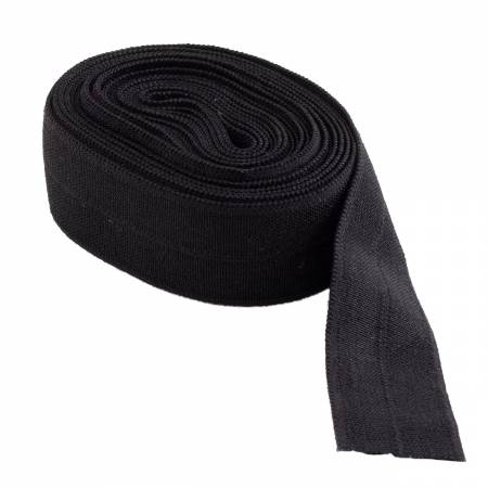 Fold Over Elastic  20mm- 2 yds - Black